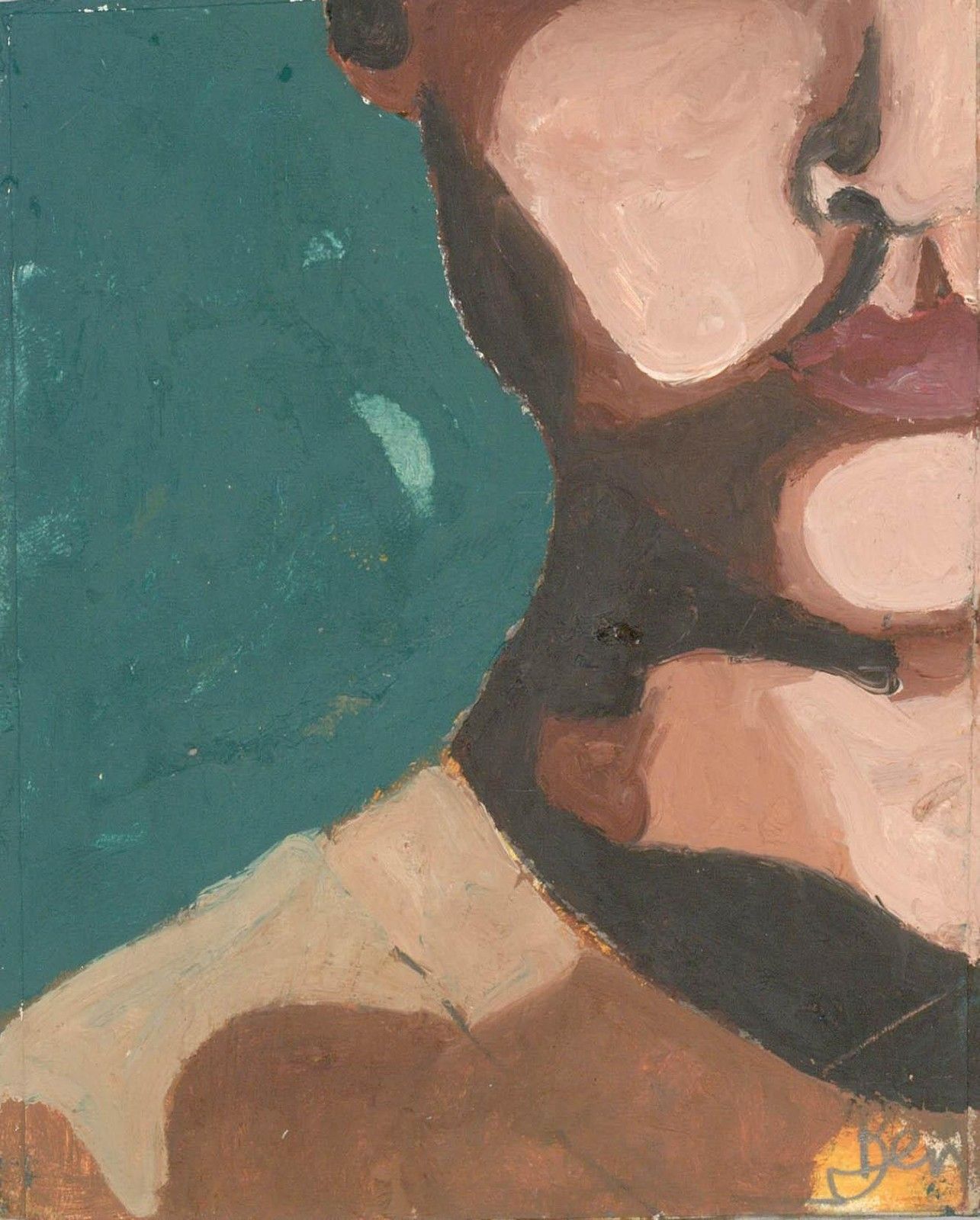 Ben Carrivick Contemporary Oil, Fragments Of A Face II photo furniture