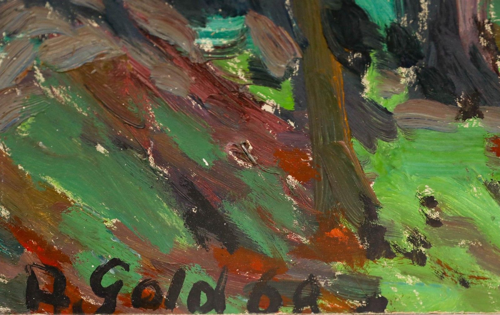 Anton Gold (1914 1970) 1968 Oil, In Evening Light photo vinterior
