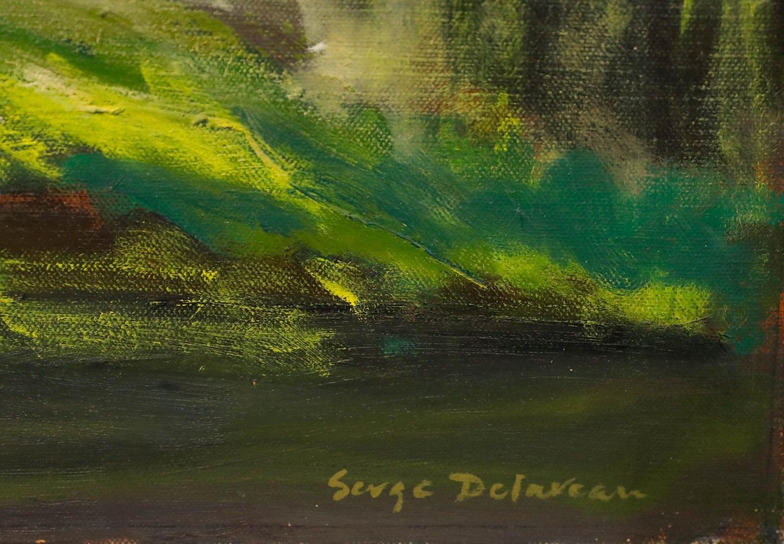 Serge Delaveau (1911 1999) 20th Century Oil, Le Moulin photo vinterior