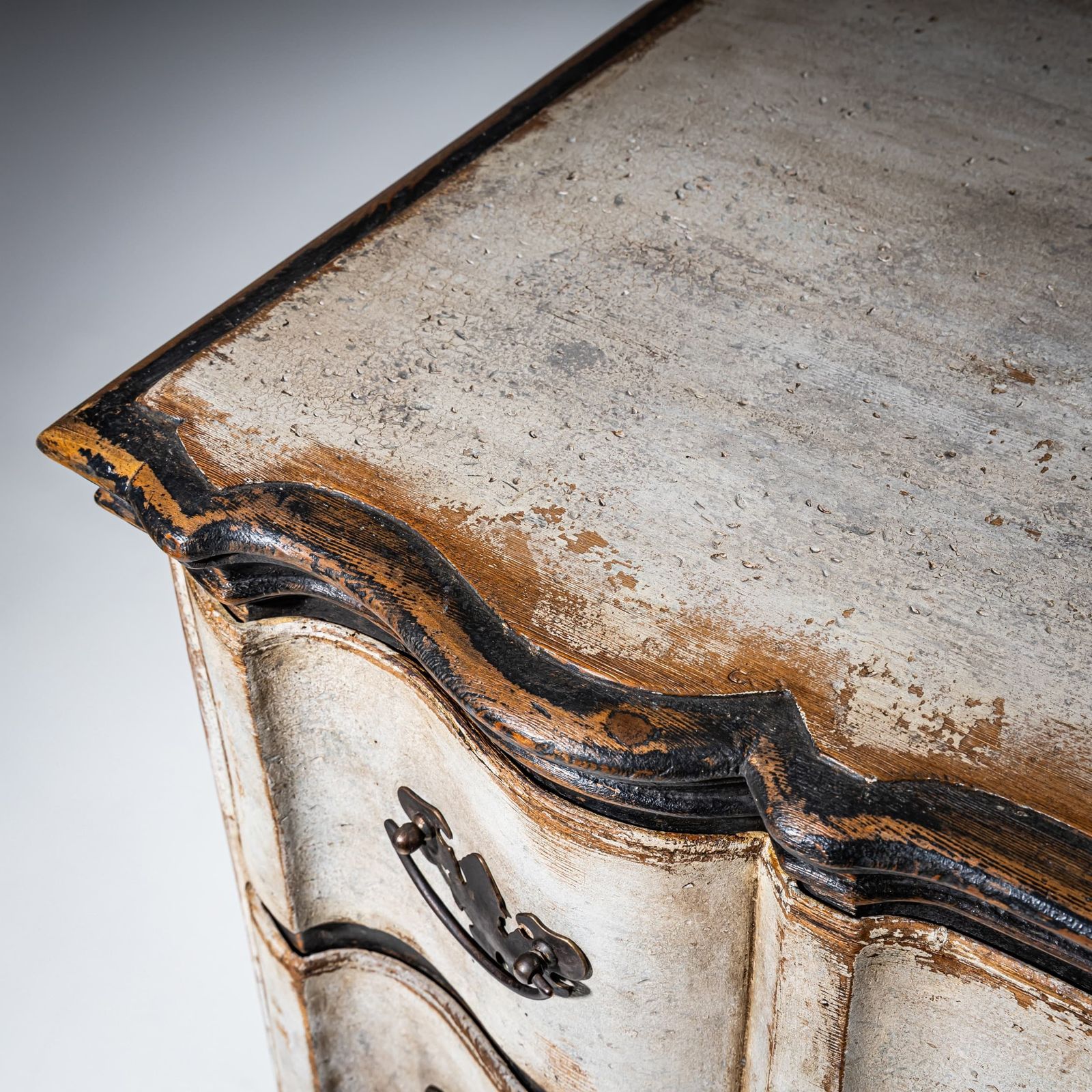 White Painted Baroque Chest Of Drawers, 18th Century photo buy