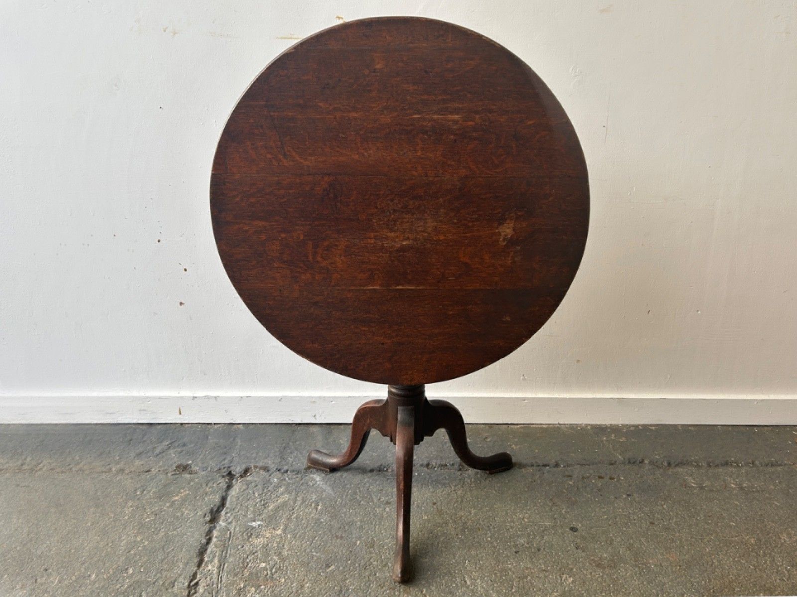 Georgian Style Antique Tilt Top Tripod Occasional Side Table photo buy