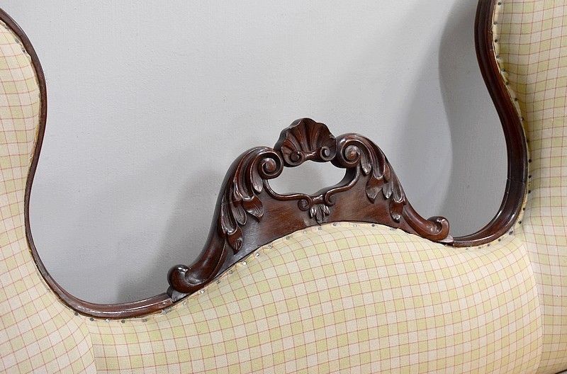 Napoléon III Wing Sofa, 19th Century photo buy
