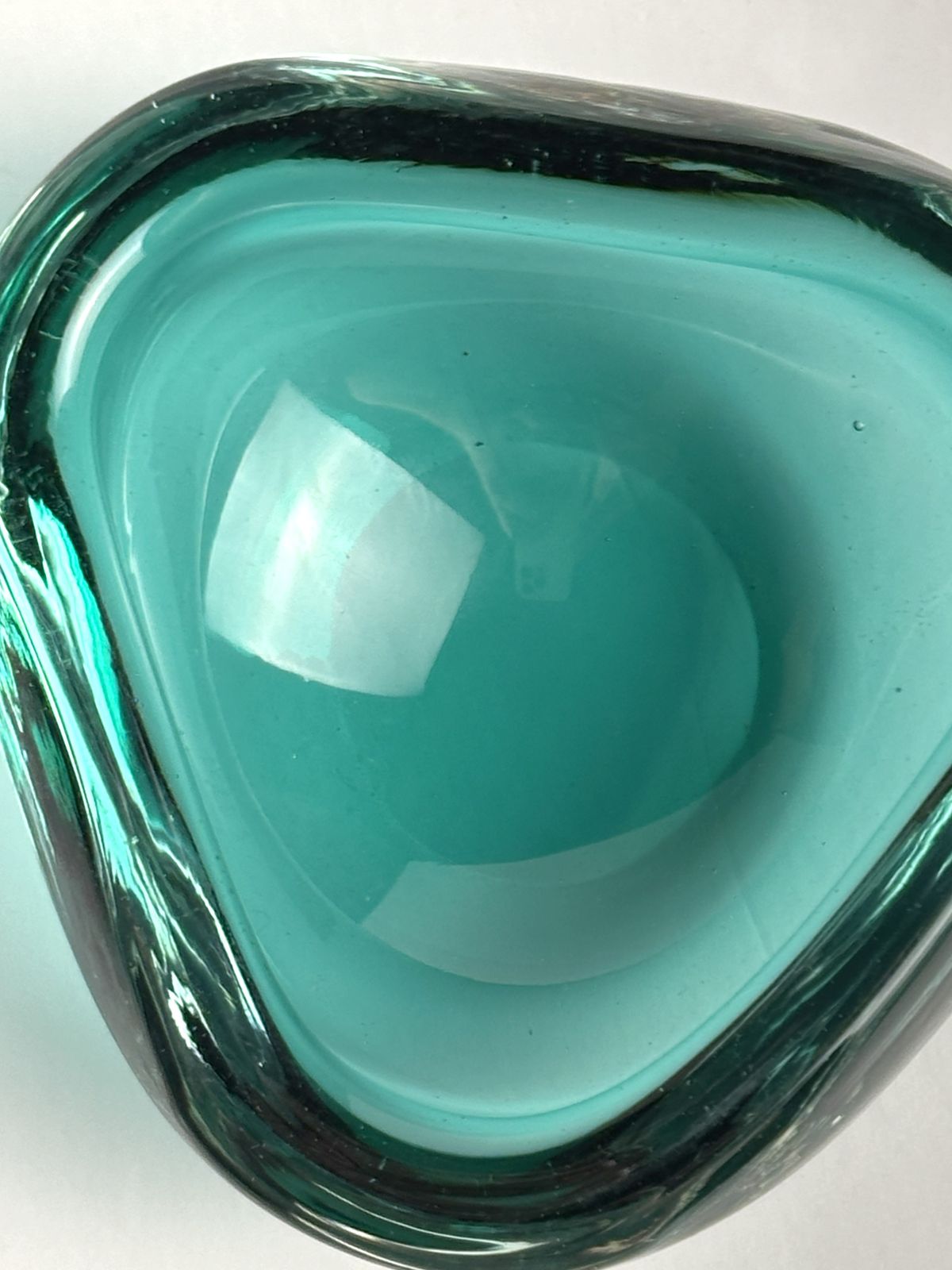 Small Green Murano Glass Geode Bowl By Archimede Seguso, Mid Century Italian photo buy