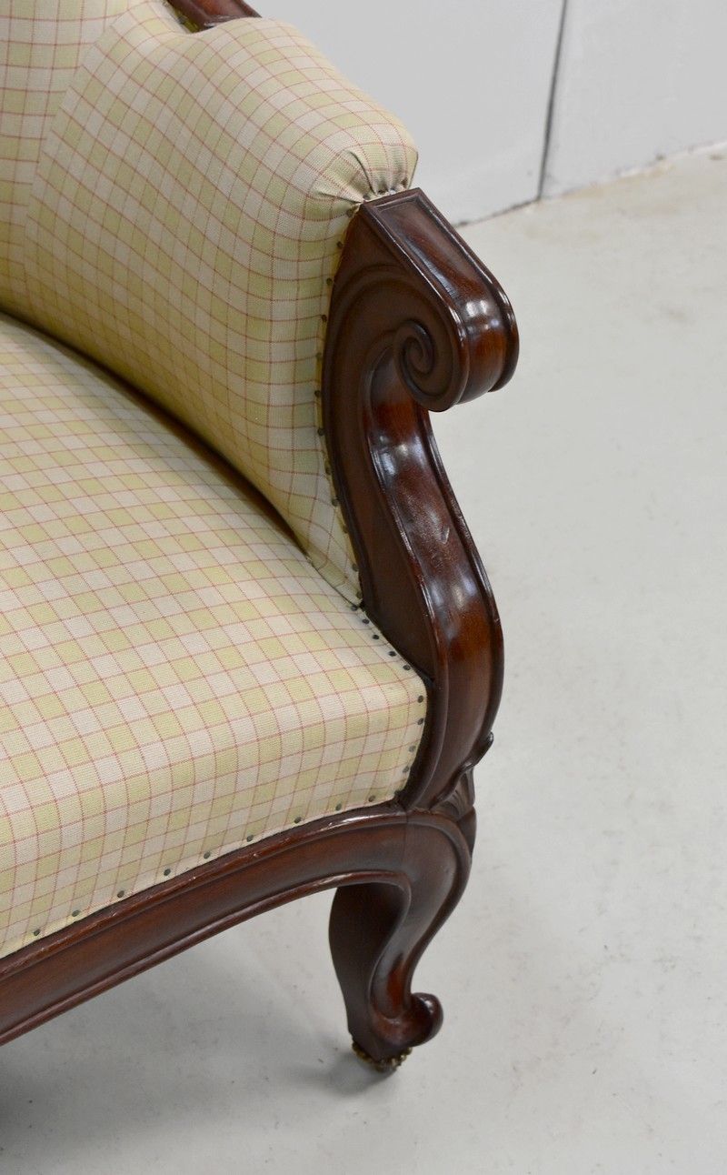 photo for sale Napoléon III Wing Sofa, 19th Century