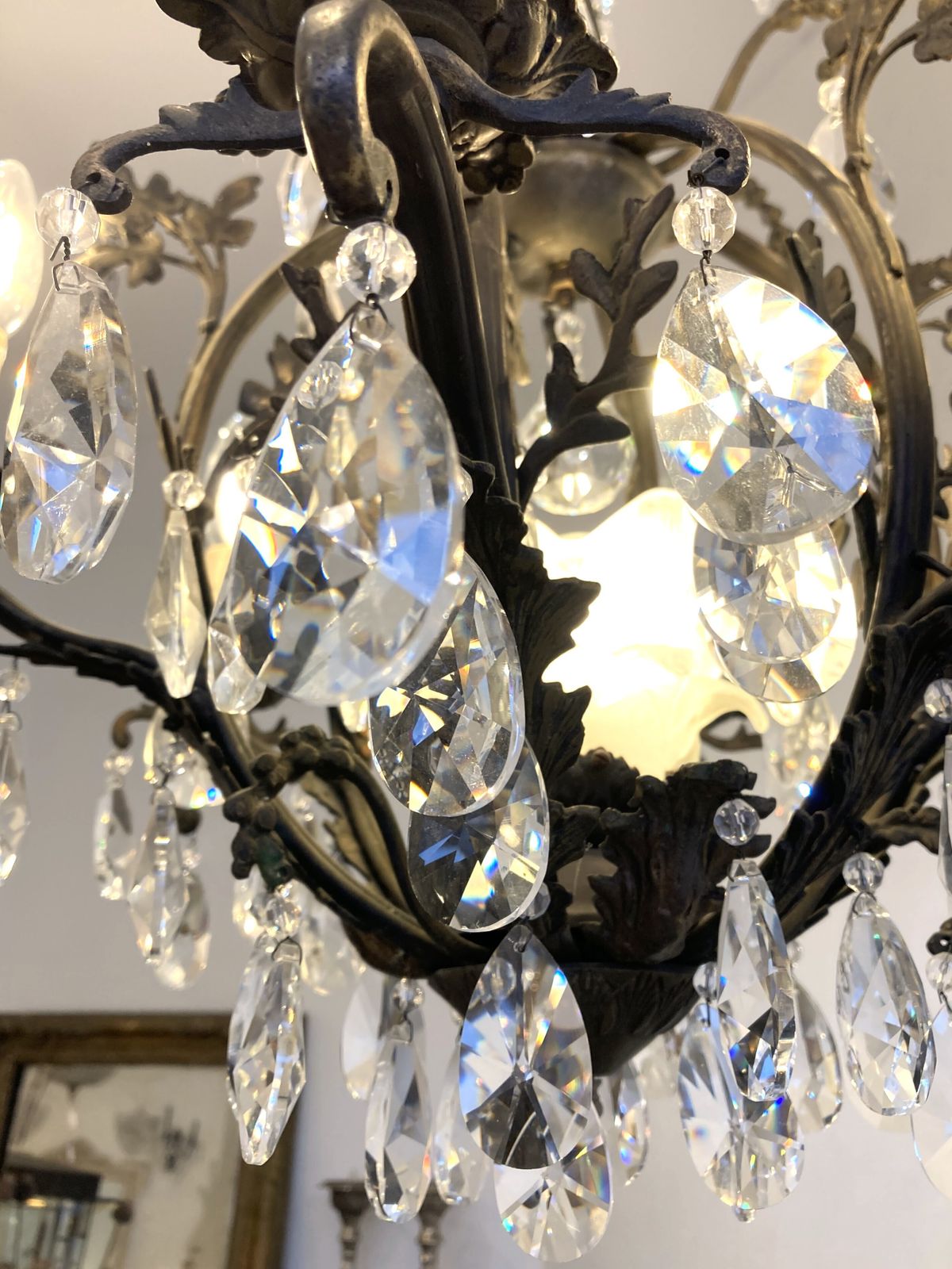 Stunning Antique Birdcage Chandelier photo Lighting