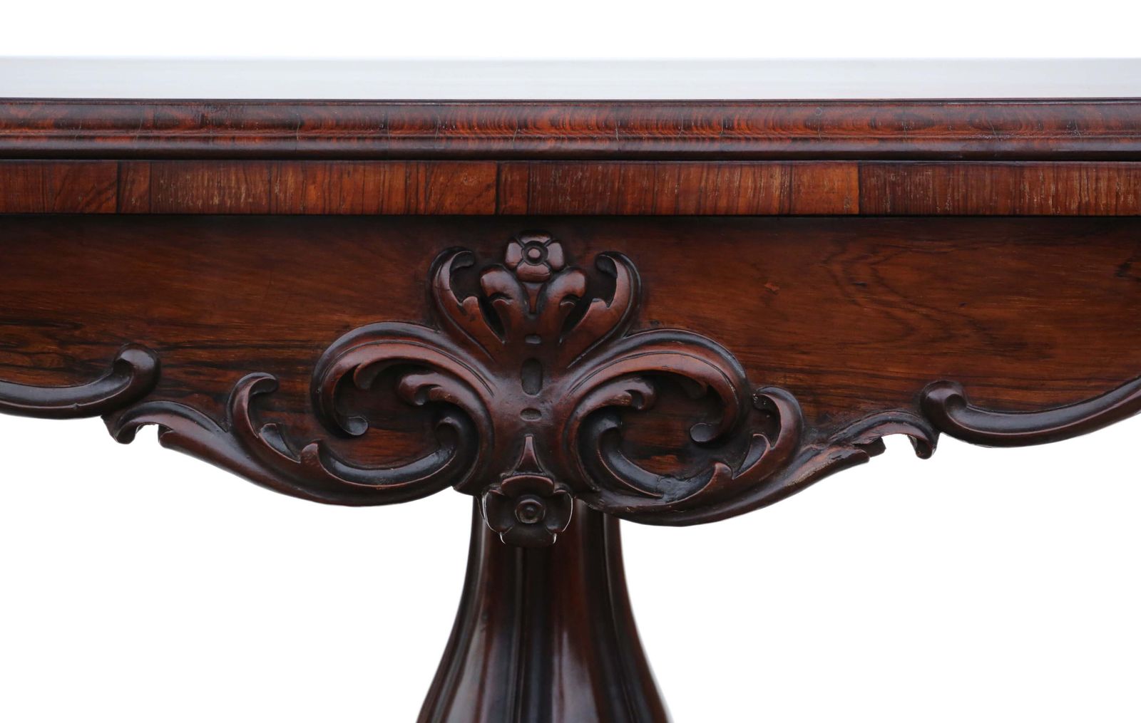 Very Fine Quality Regency Folding Rosewood Card Tea Console Table C1825   19th Century photo Furniture