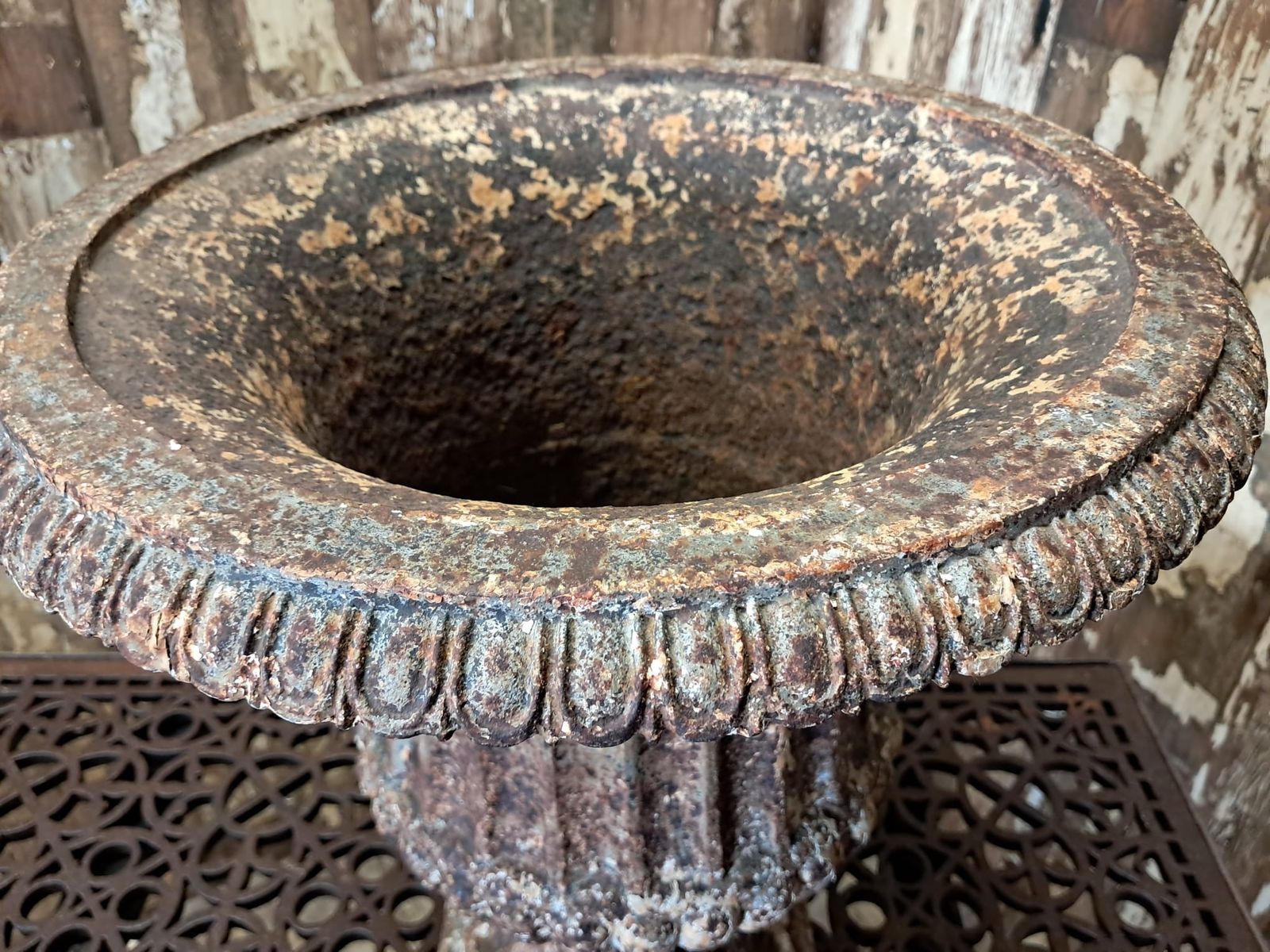 19th Century French Cast Iron Urn photo buy