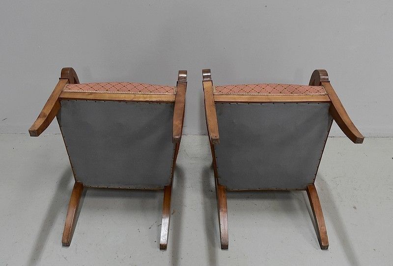 Two Restoration Chairs In Cherry 19th photo buy