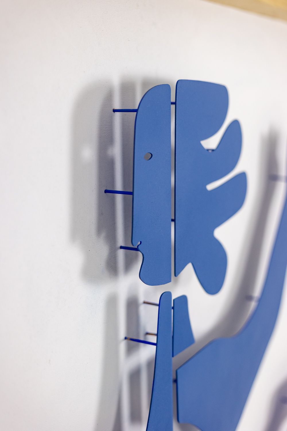 Antonine De Saint Pierre. Eva Panel In Navy Blue Lacquered Metal. Contemporary photo 7400.0