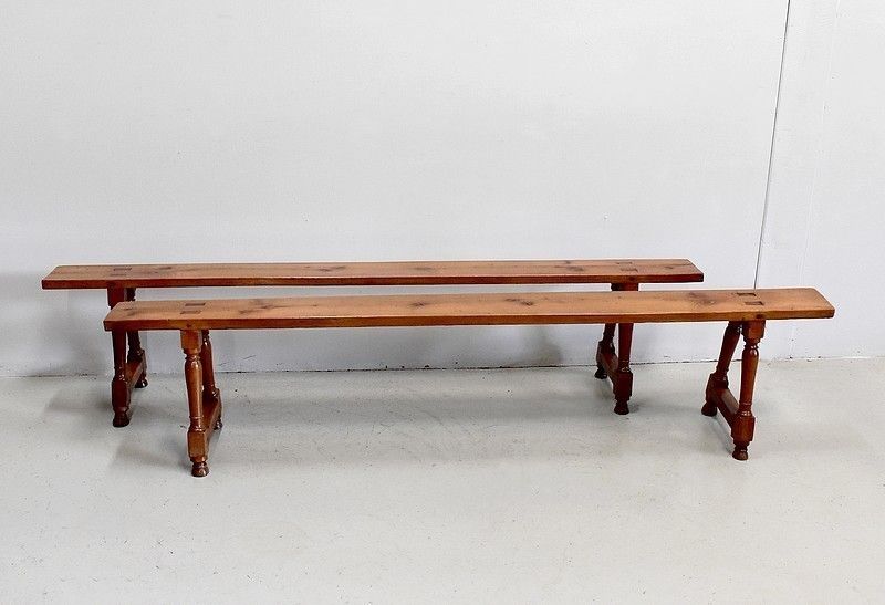 Pair Of Benches, 19th
