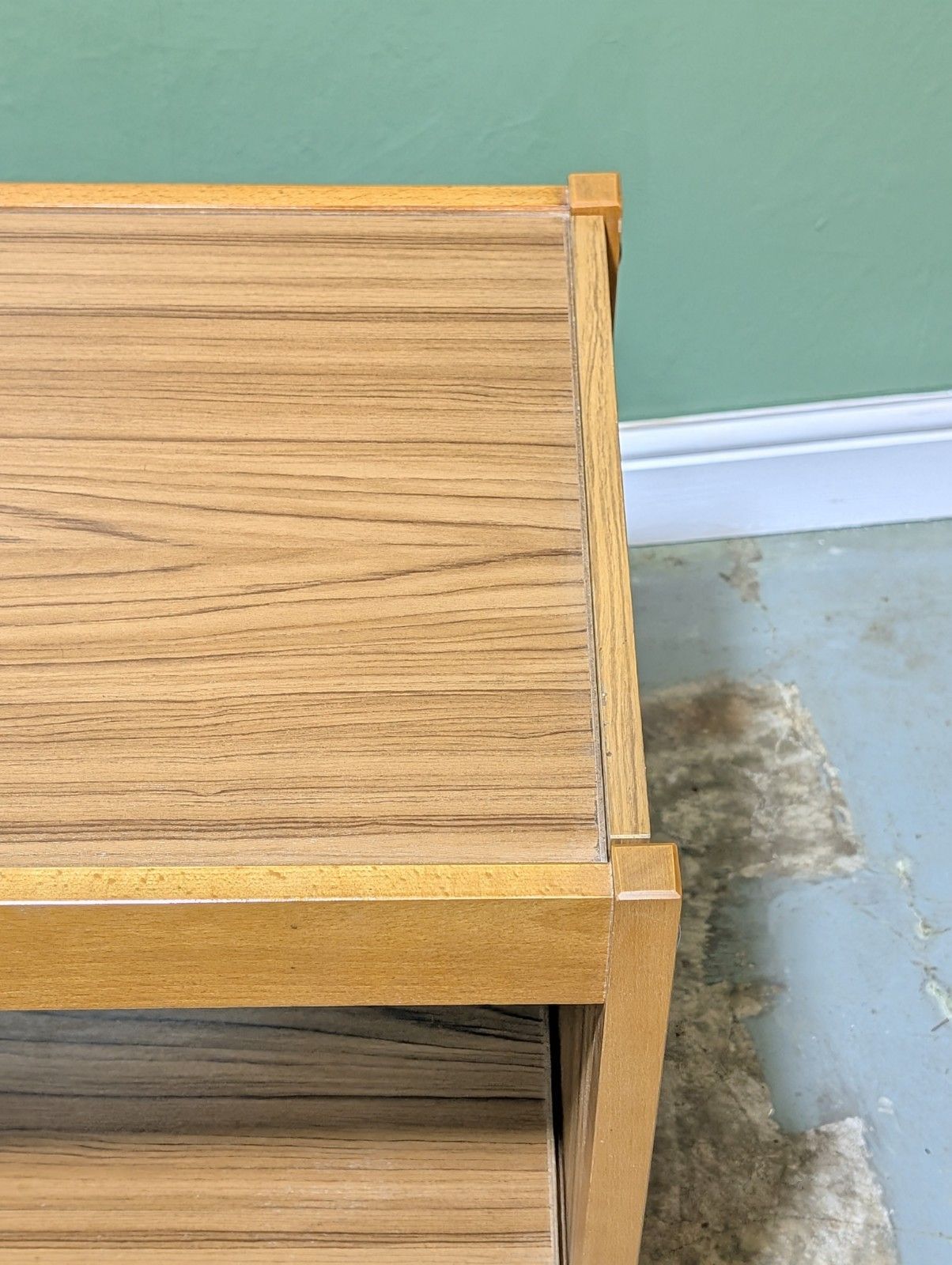 70.0 Vintage Teak Metamorphic Trolley Hidden Tables Nest Of Tables Mid Century Modern photo