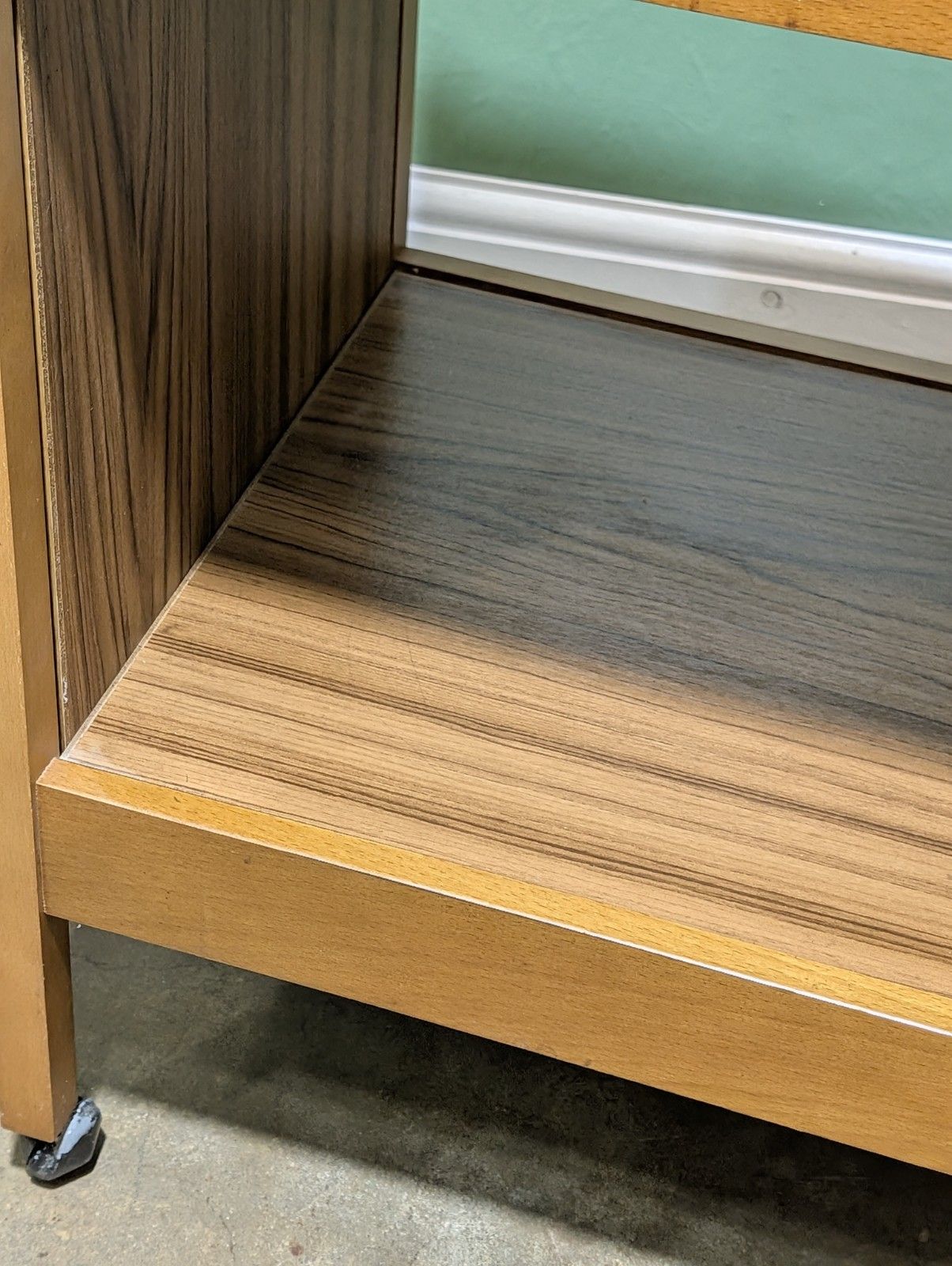 photo vinterior Vintage Teak Metamorphic Trolley Hidden Tables Nest Of Tables Mid Century Modern