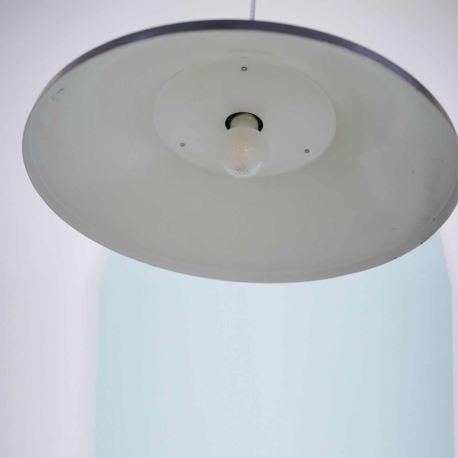 Industrial Black Pendant Light, 1960 Yugoslavia photo buy