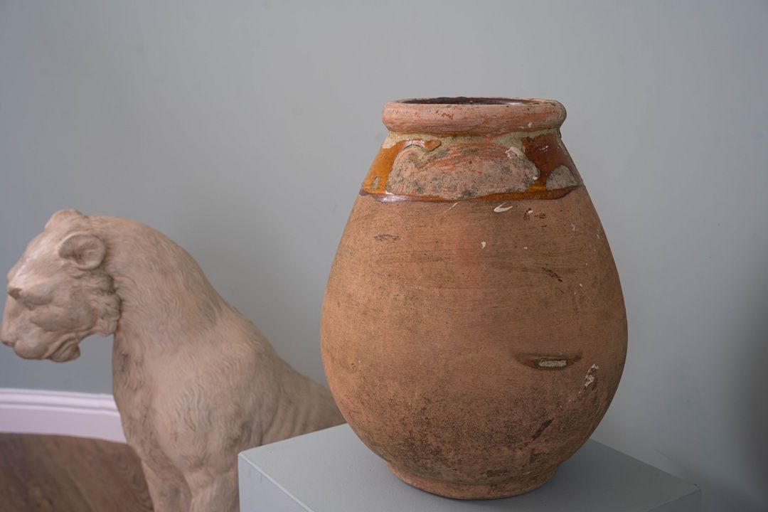 Antique Ochre Coloured French Pot photo buy