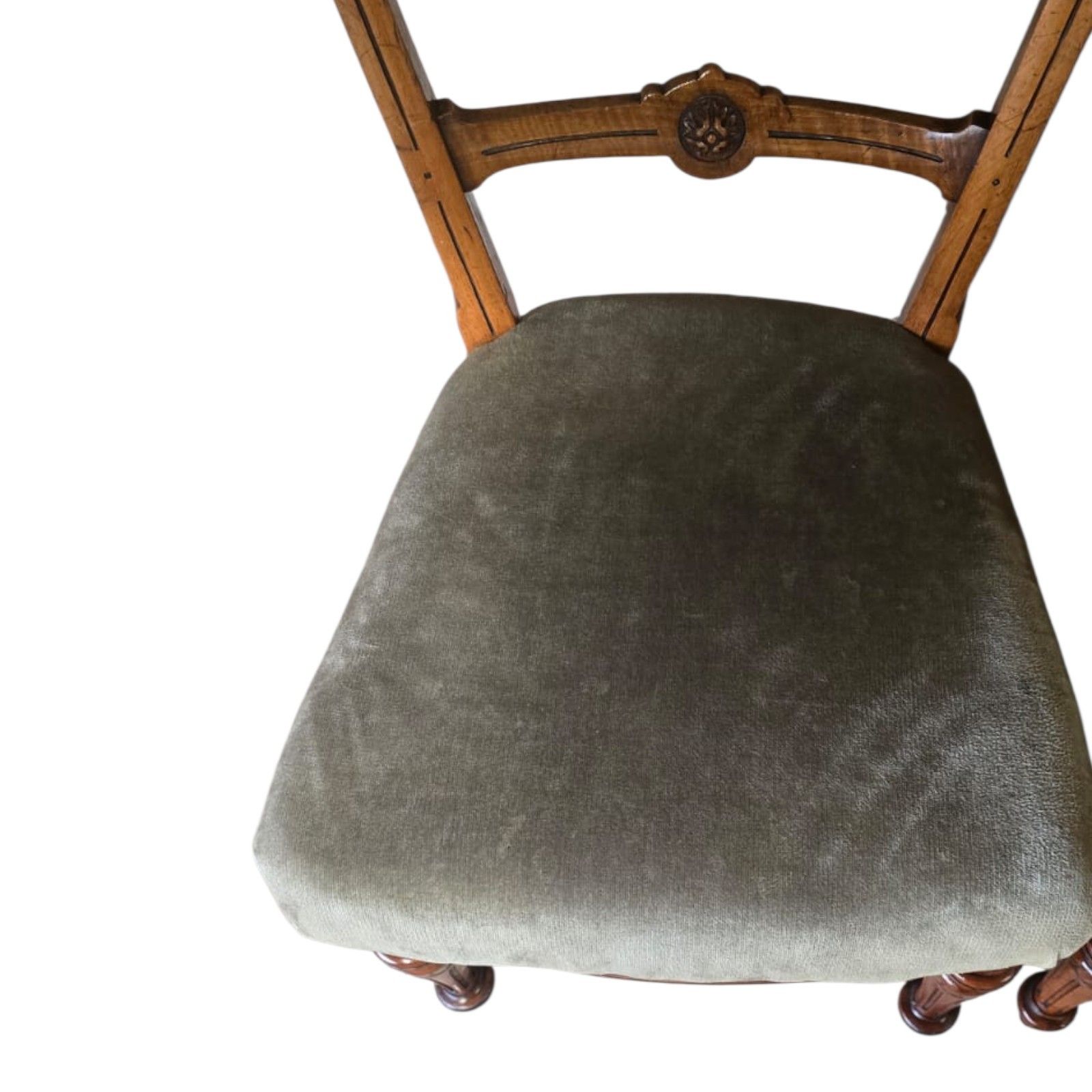 Pair Of Antique Victorian Aesthetic Movement Walnut Dining Chairs C.1880 photo 175.0