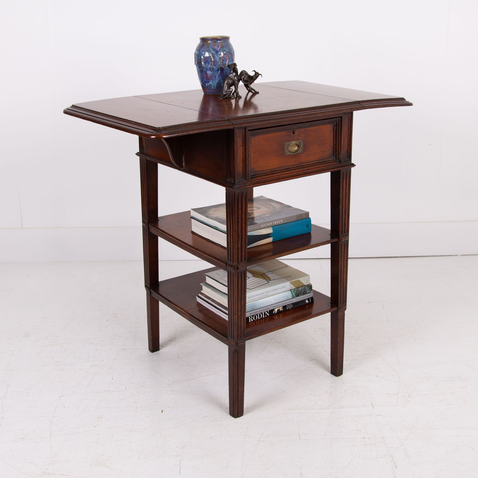 Victorian Table With Drawer & Drop Leaves C1880 photo furniture