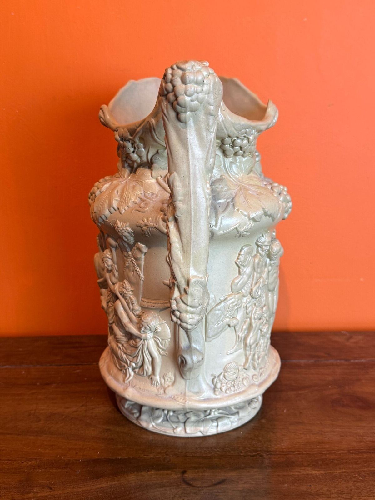 Charles Meigh Buff Coloured Stoneware Bacchanalian Revel Jug photo Home Decor