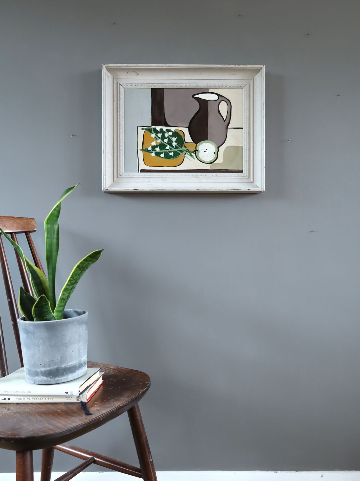 Lily Of The Valley & Jug Oil Painting photo furniture