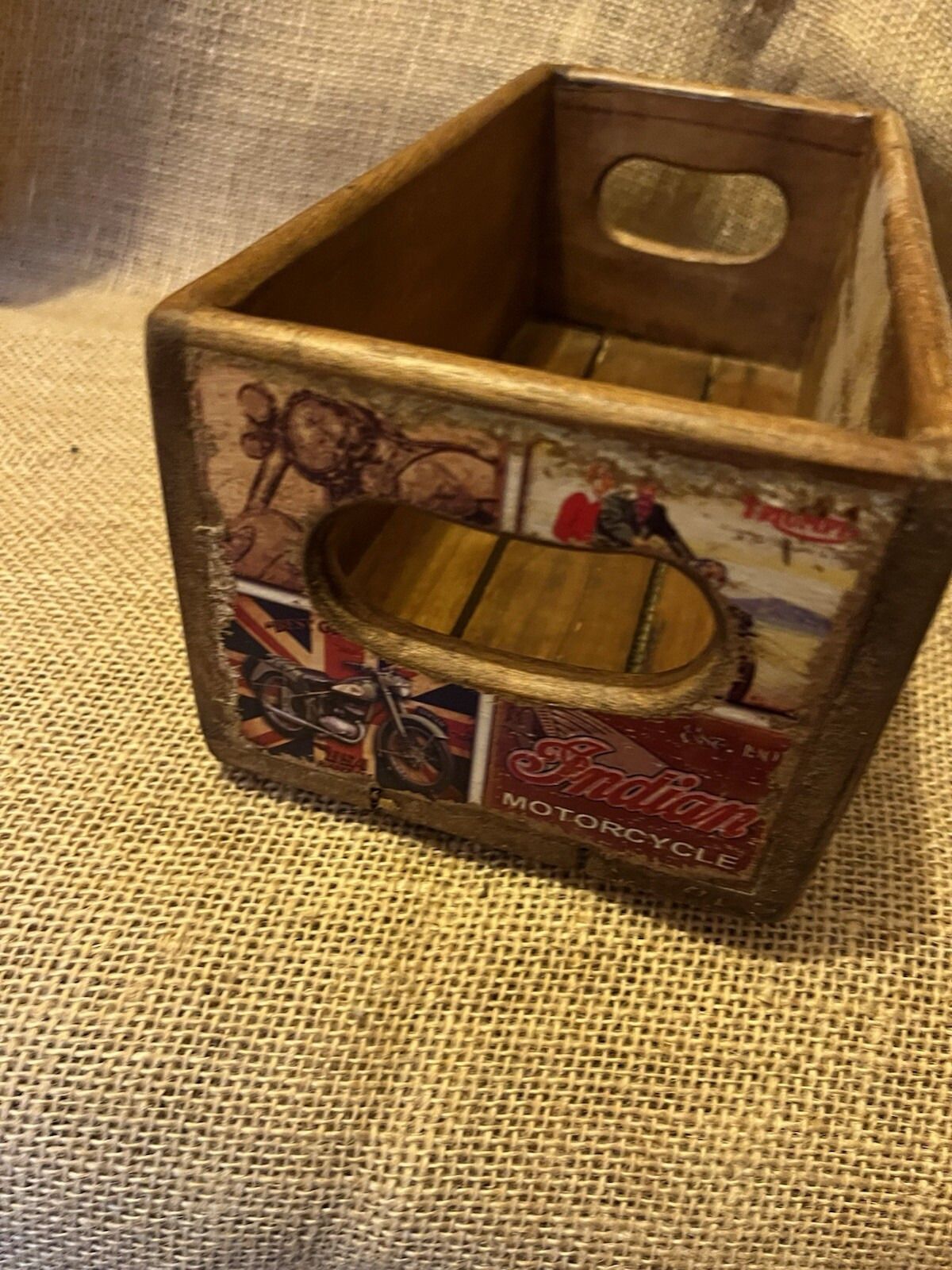 photo vinterior Set Of Five Motorcycle Storage Box Crate Made From Reclaimed Timber Sizes Vary