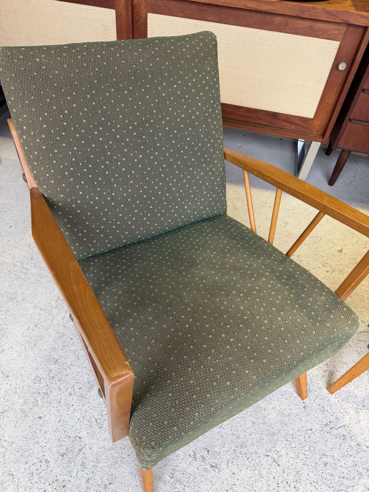 photo for sale Mid Century Danish Style Armchairs, Set Of 2 Vintage Retro