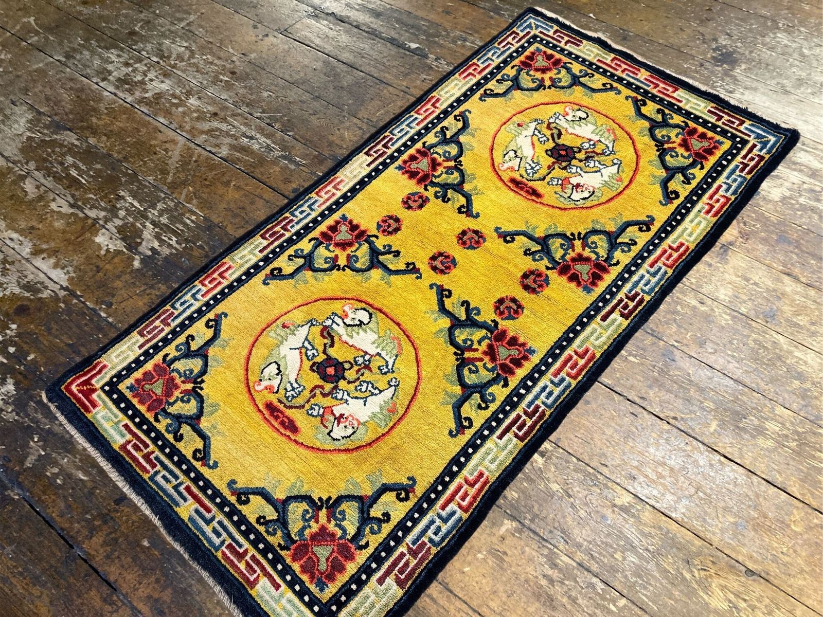 Antique Chinese Ningxia Rug 1.50m X 0.76m photo 690.0