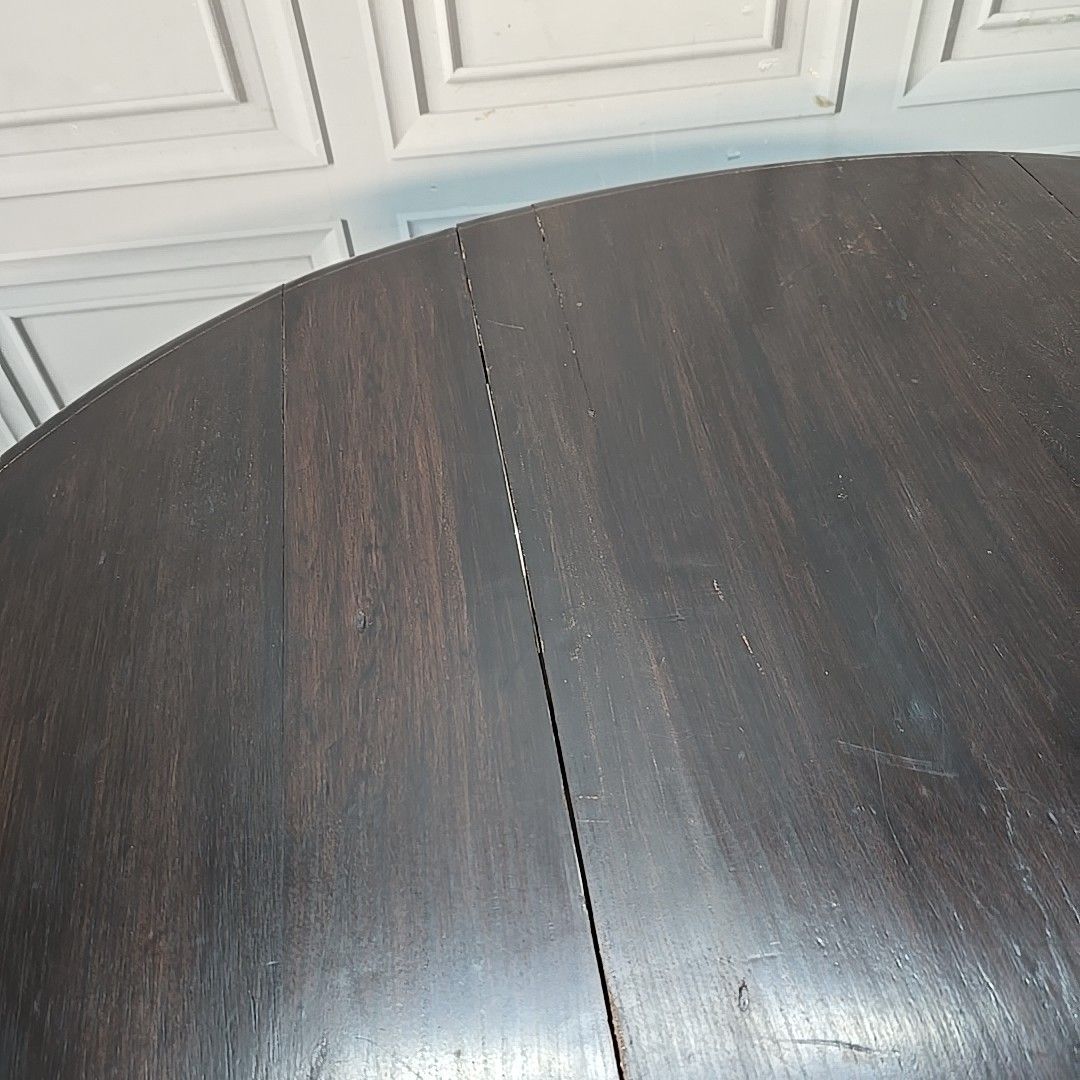 photo vintage Antique Drop Leaf Table Solid Oak Gate Leg Drawer Victorian – Rustic Farmhouse