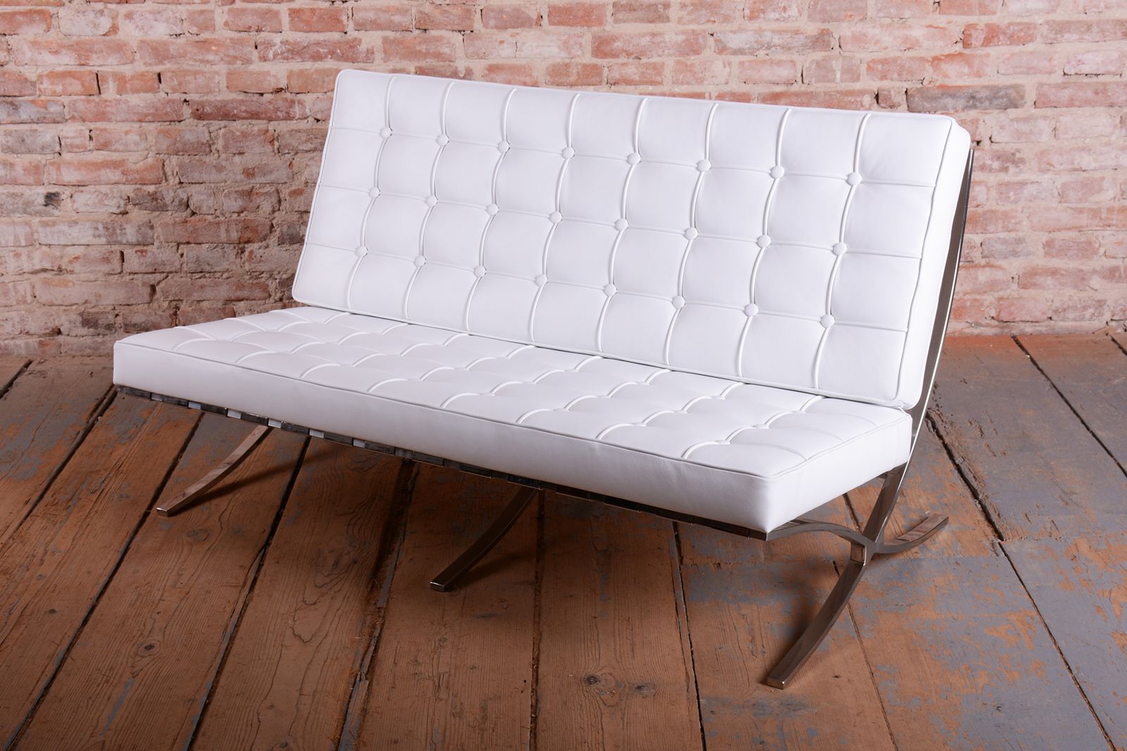 Restored Bauhaus Sofa Barcelona, By L.M. Van Der Rohe For Knoll Inc., USA, 1960s photo furniture
