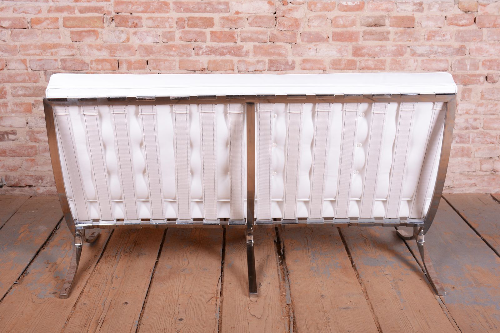 photo for sale Restored Bauhaus Sofa Barcelona, By L.M. Van Der Rohe For Knoll Inc., USA, 1960s
