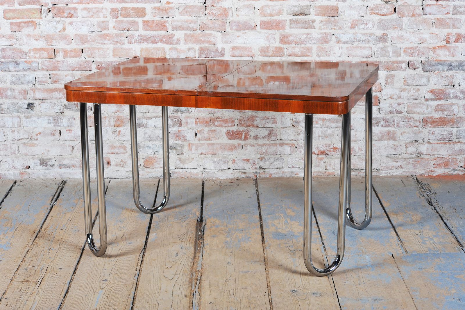 Restored Bauhaus Foling Table, By J. Halabala, Up Zavody, Oak, Czech, 1930s photo for sale