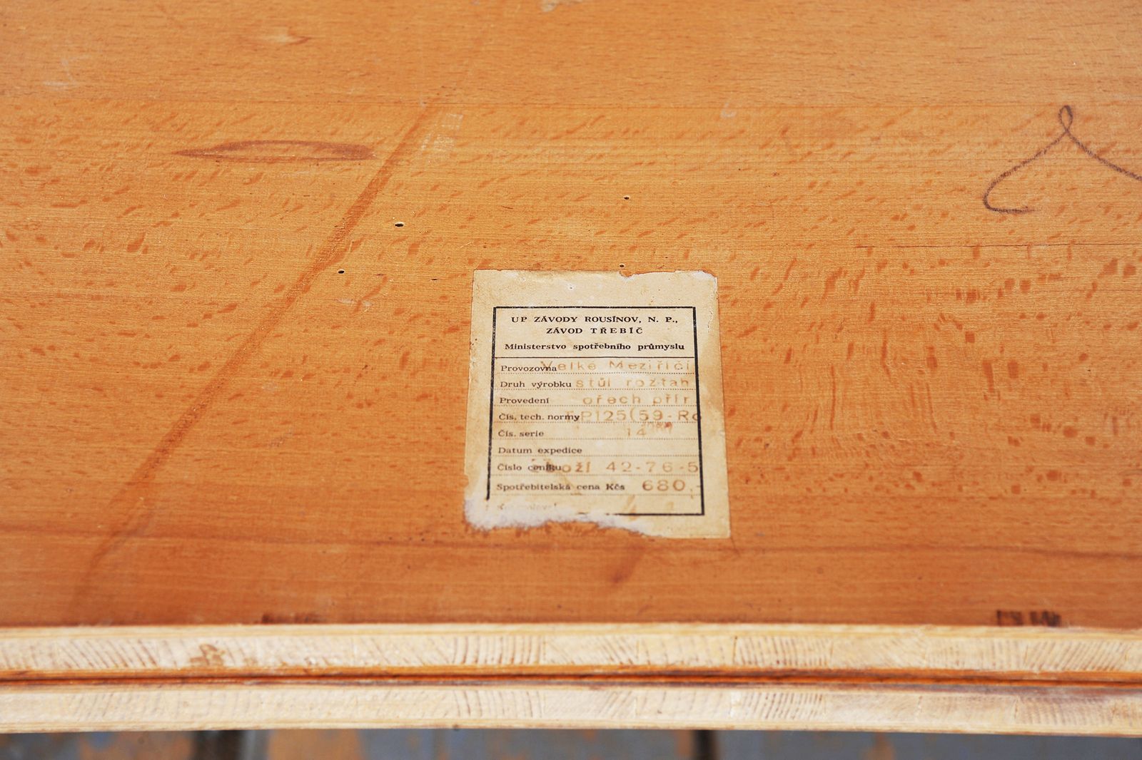 photo furniture Restored Bauhaus Foling Table, By J. Halabala, Up Zavody, Oak, Czech, 1930s