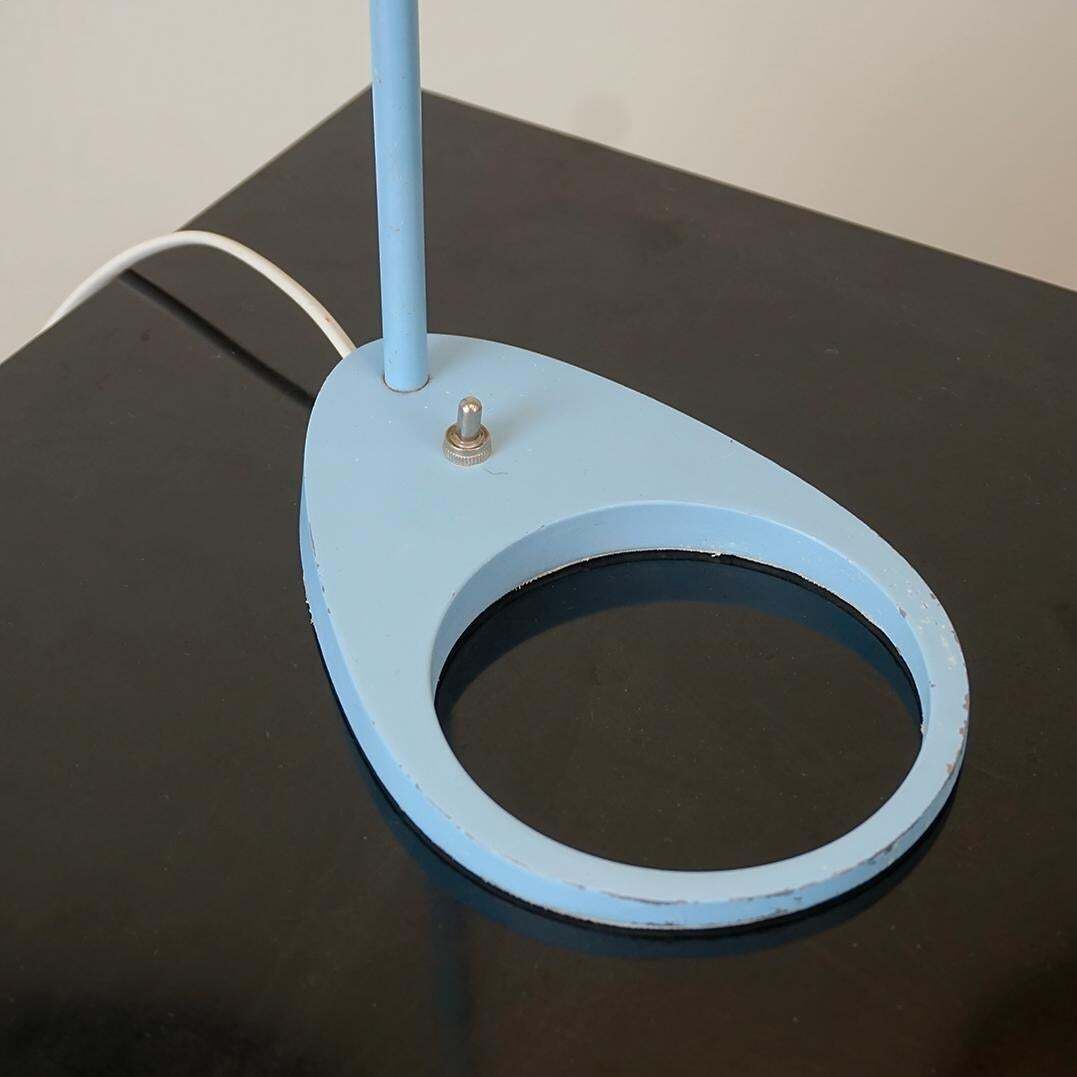 Blue Aj Table Lamp By Arne Jacobsen For Louis Poulsen Denmark photo 1415.0