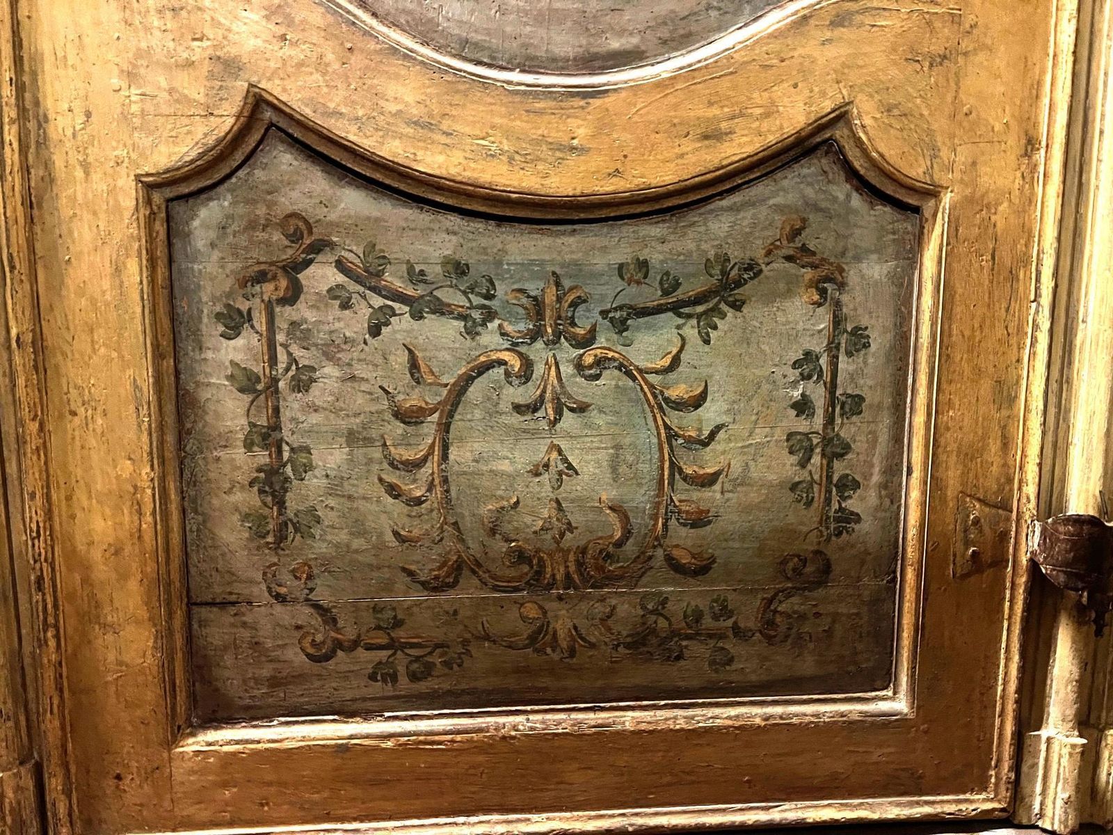 Interior Door With Frame, Richly Hand Painted, Italy photo vinterior