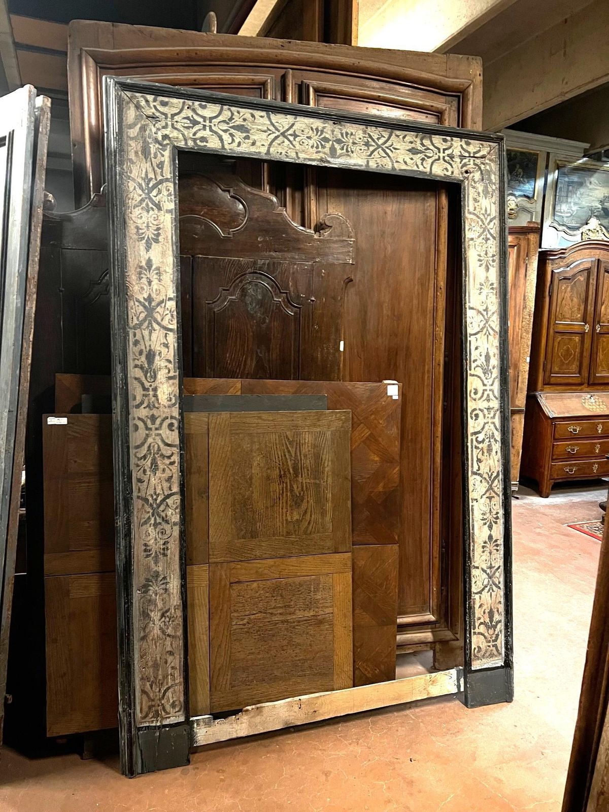 Portal Frame In Painted And Lacquered Wood, Italy photo furniture