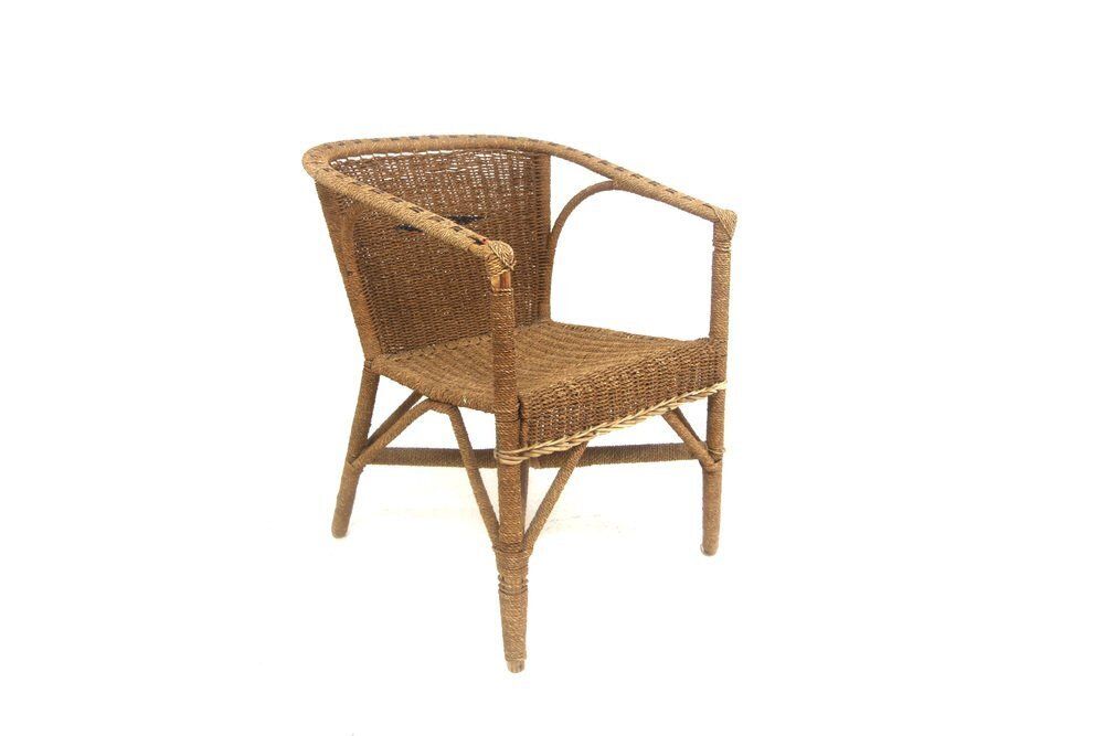 Vintage Rattan Armchair, Sweden, 1950s