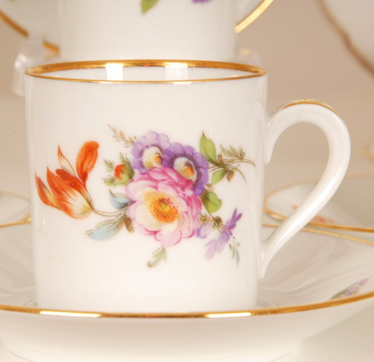 18th Century Porcelain Luncheon Set From Meissen Porcelain, Set Of 23 photo for sale