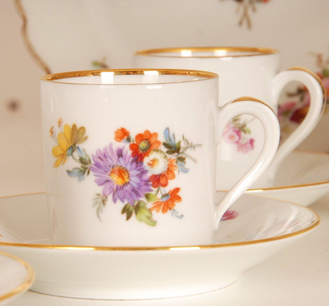 18th Century Porcelain Luncheon Set From Meissen Porcelain, Set Of 23 photo 1425.0