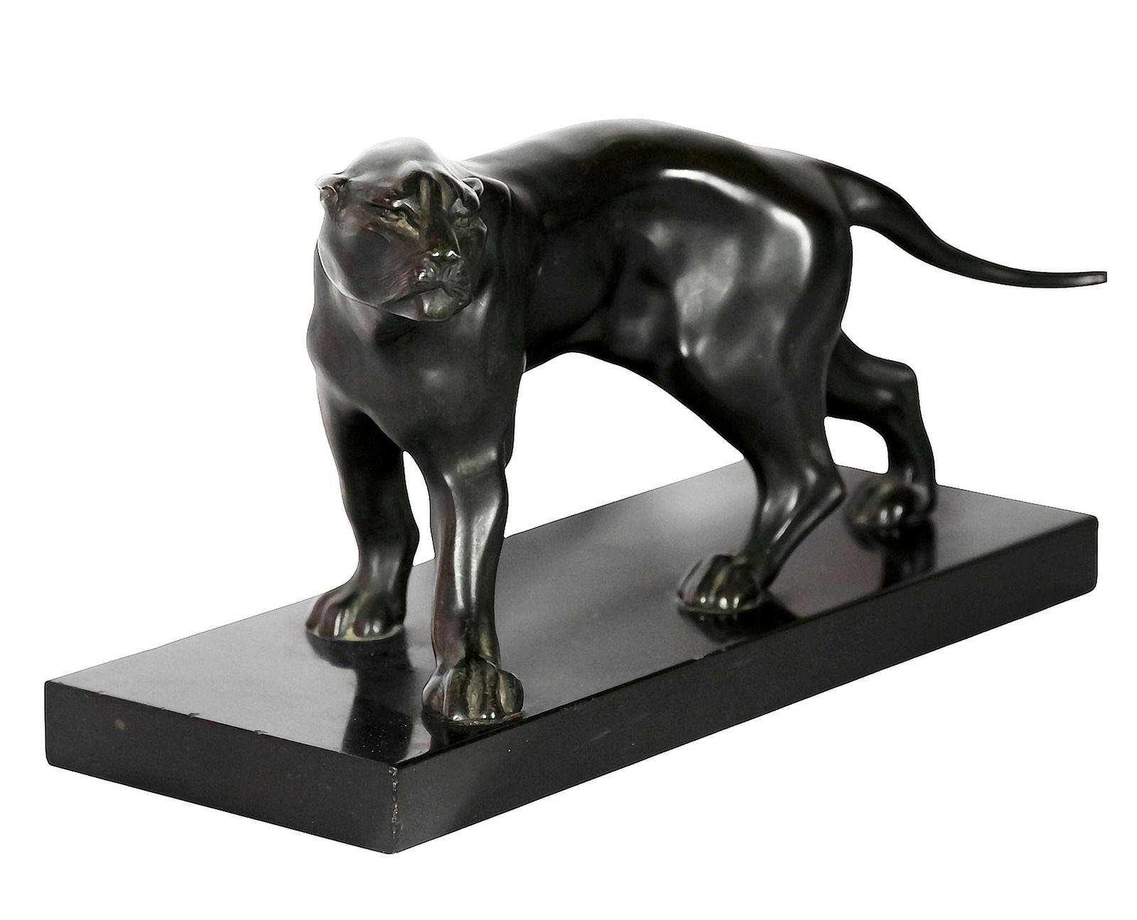 French Art Deco Panther Patinated Sculpture By Jacques Limousin photo furniture
