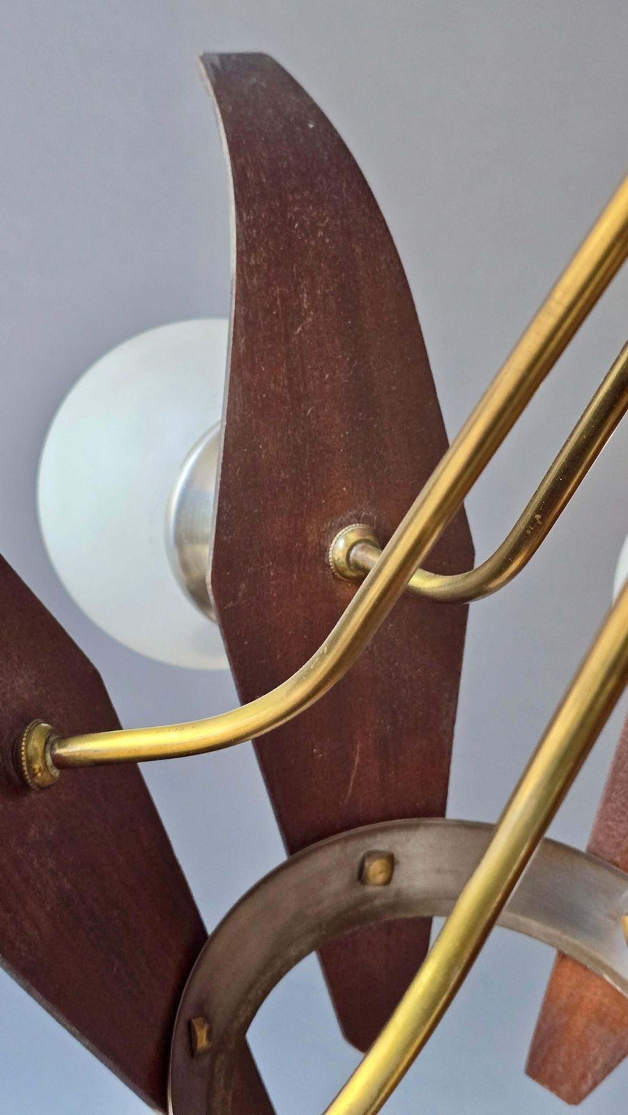 Sculptural Mid Century Italian Chandelier, Circa 1950s photo buy