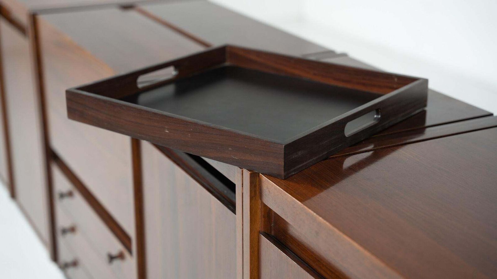 photo for sale Mid Century Modern Wooden Sideboard, Tecno Borsani, Italy, 1960s