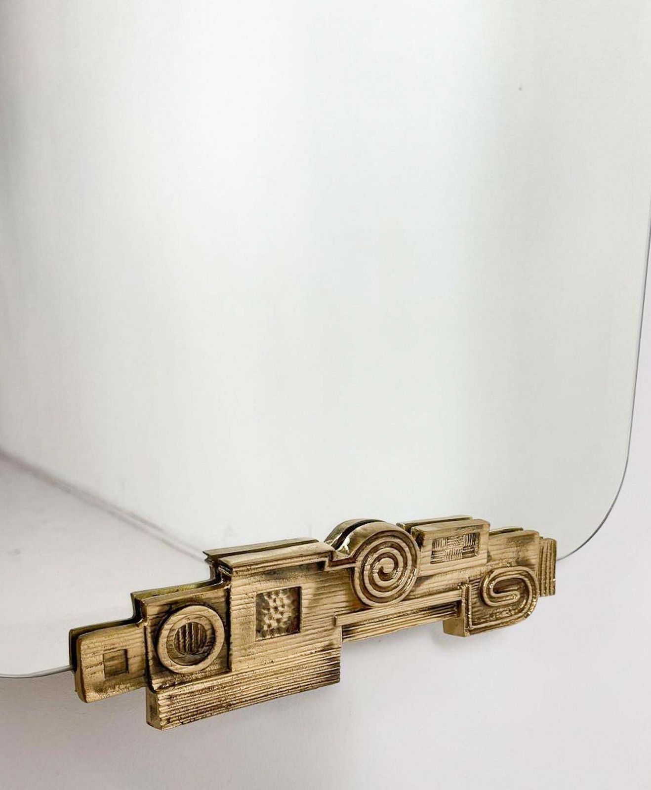 Italian Mirror In The Style Of Luciano Frigerio   1960s photo for sale