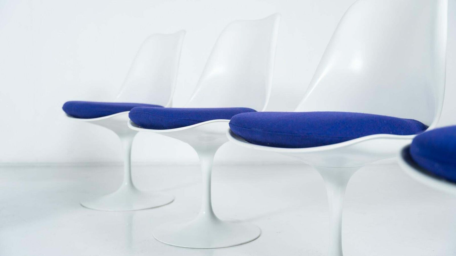 "Tulip" Chairs And Amrchairs By Eero Saarinen, Knoll Studio   New Upholstery photo for sale