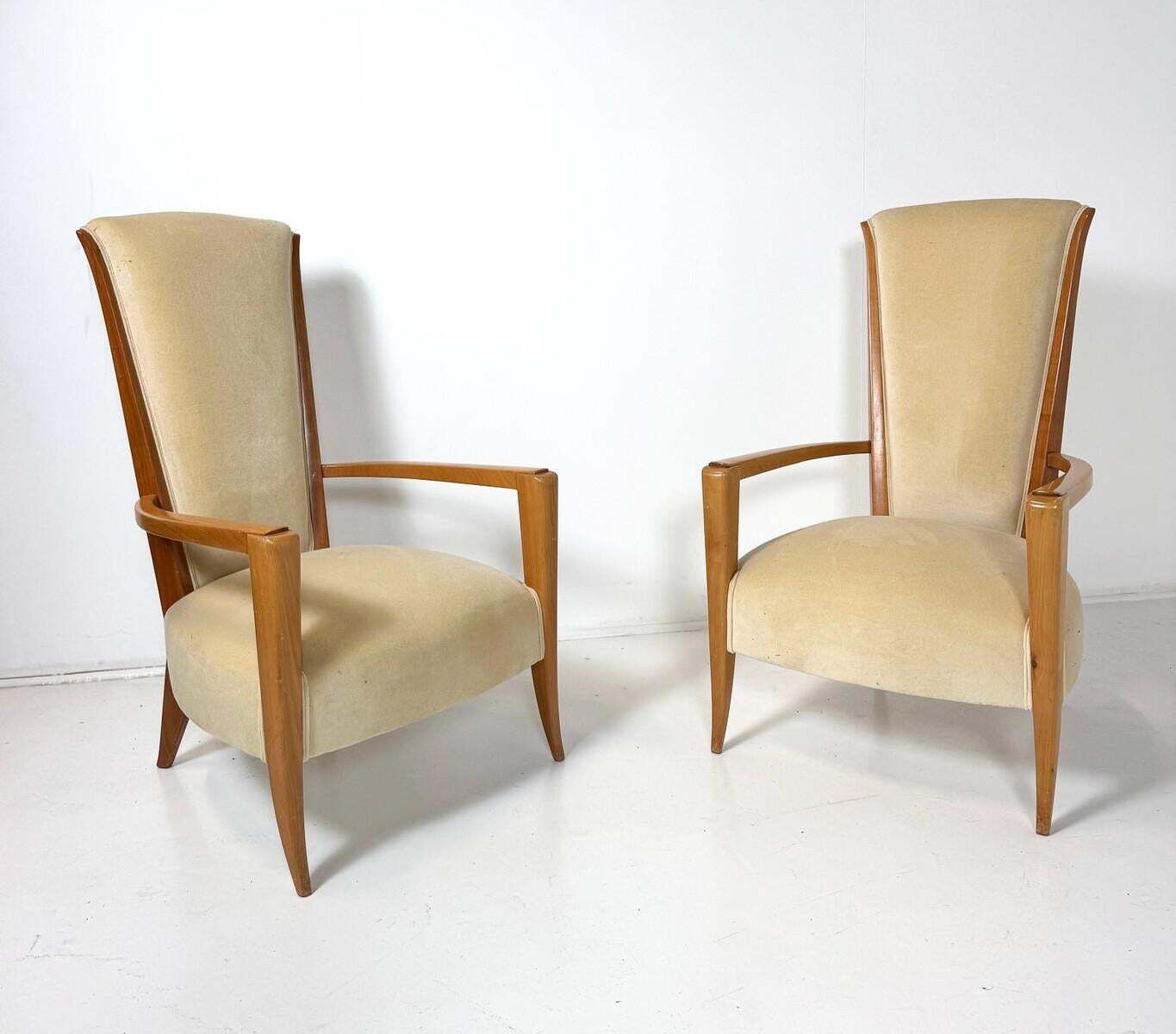 Pair Of Art Deco Armchairs By André Sol, France photo Furniture