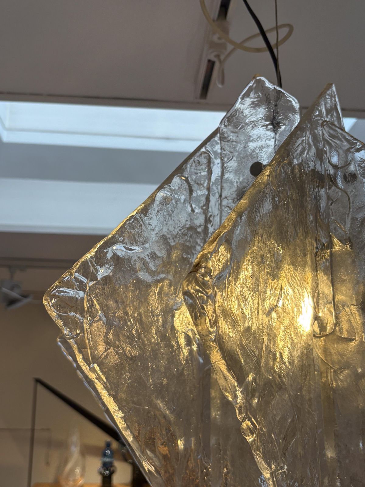 Murano Glass Ceiling Light By Carlo Nason For Mazzega, 1960s photo Lighting