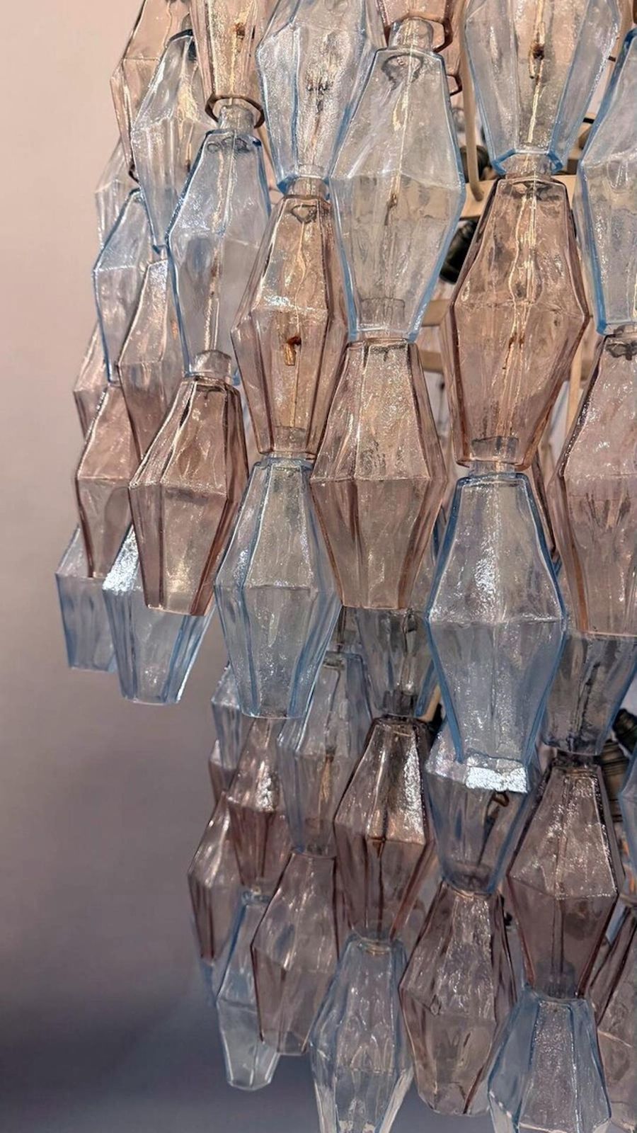 Mid Century Murano Chandelier "Polyhedr" By Carlo Scarpa For Venini, Italy photo vinterior