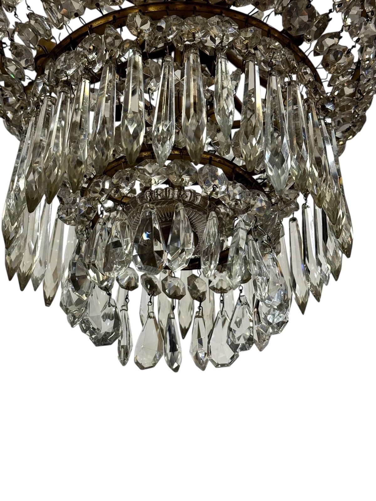 photo buy 19th Century Gilt Bronze And Crystal Chandelier, Attributed To Baccarat