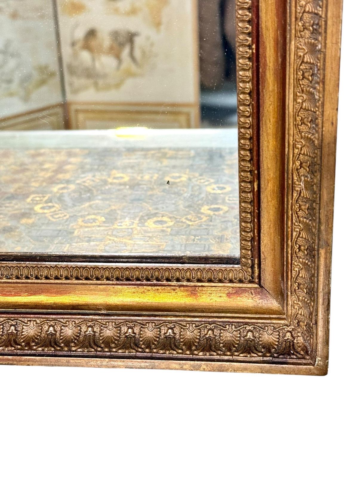 Empire Period Rectangular Giltwood Mirror, France 19th Century photo Home Decor
