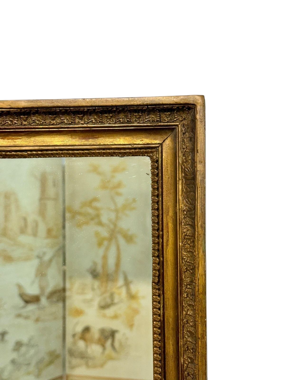 photo furniture Empire Period Rectangular Giltwood Mirror, France 19th Century