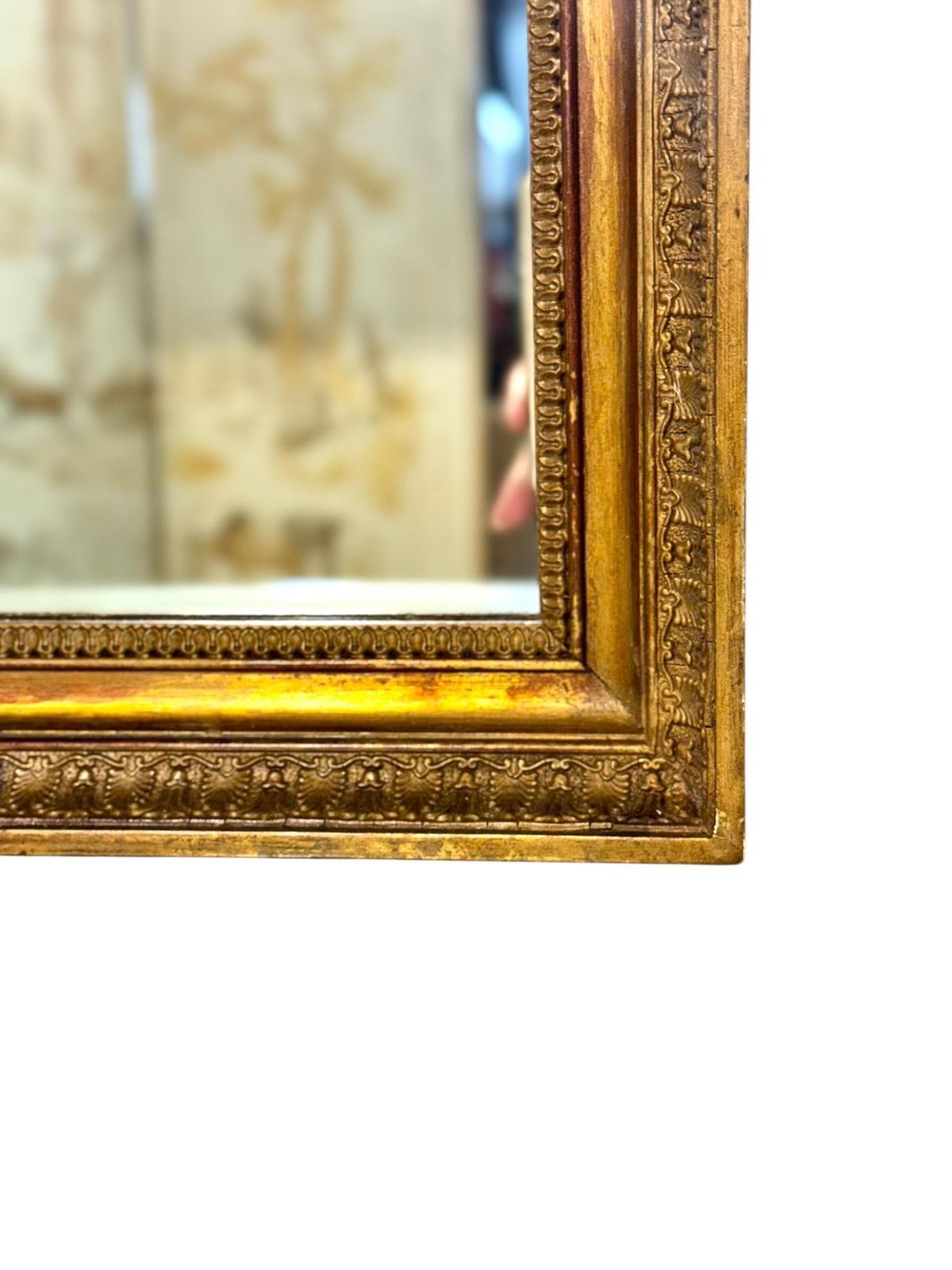 photo for sale Empire Period Rectangular Giltwood Mirror, France 19th Century