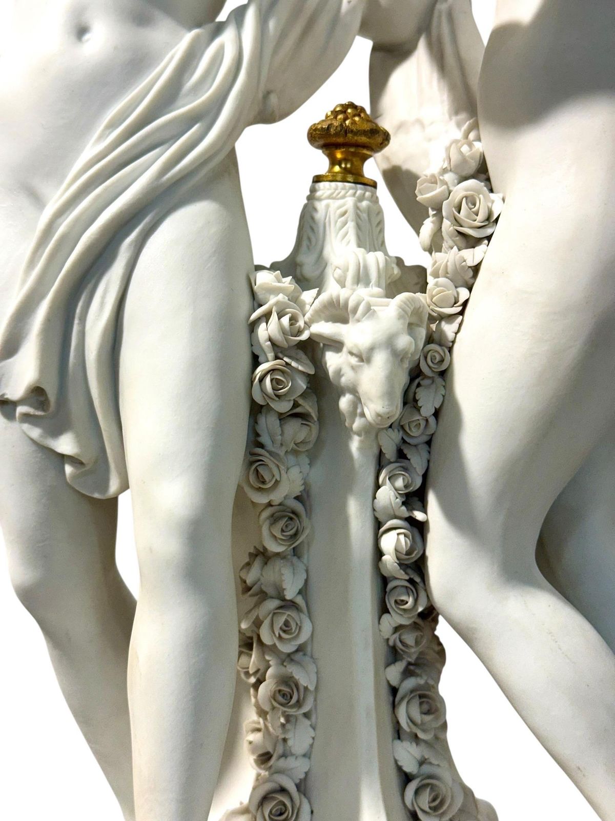 Art Pair Of Bisque Porcelain Figural Groups, Sèvres Style, Late 19th Century photo