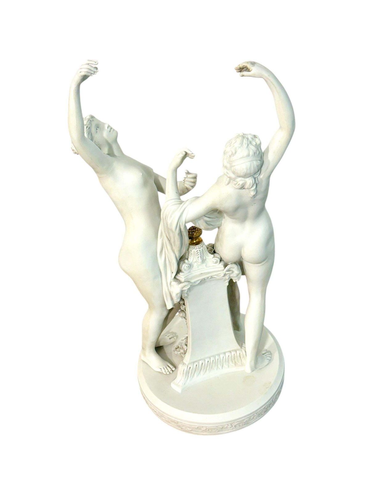 photo buy Pair Of Bisque Porcelain Figural Groups, Sèvres Style, Late 19th Century
